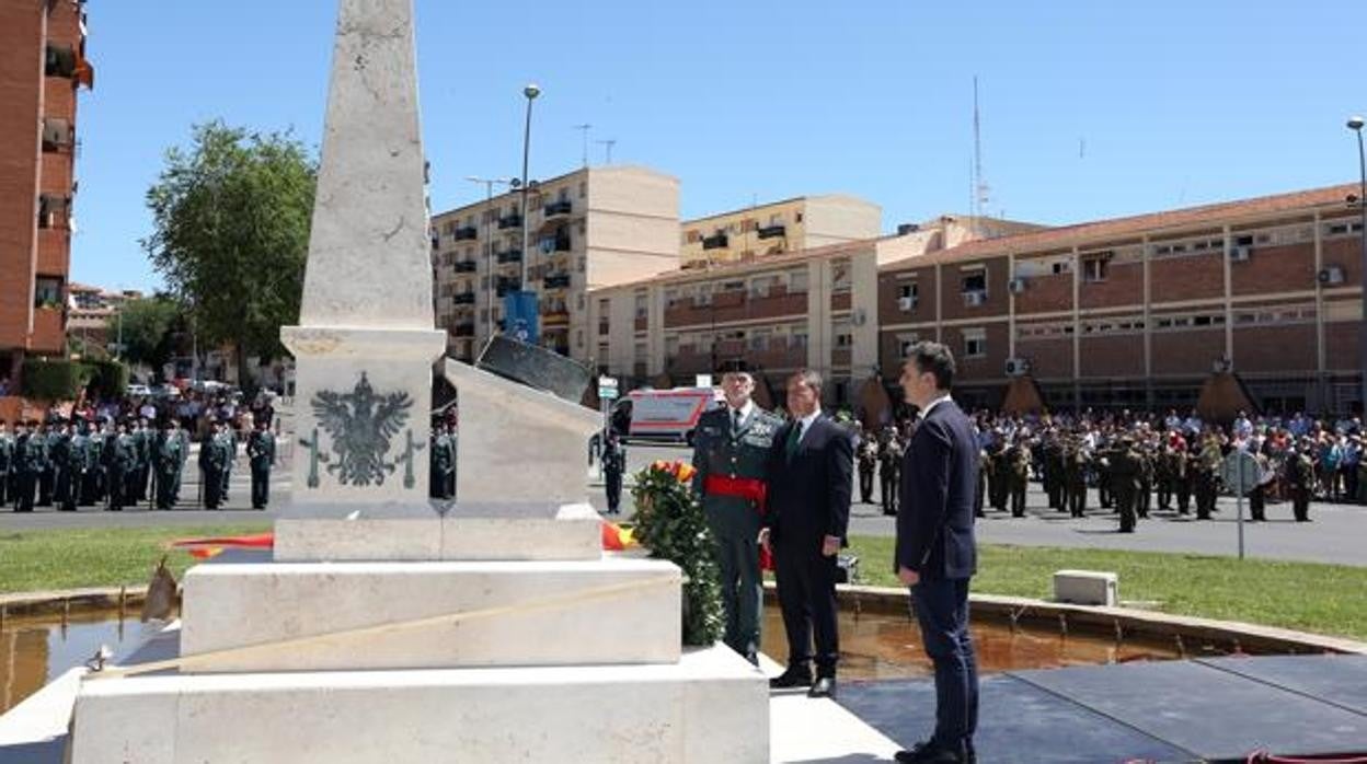 En mayo de 2019 sla ciudad de Toledo dedicó un monolito a la Guardia Civil