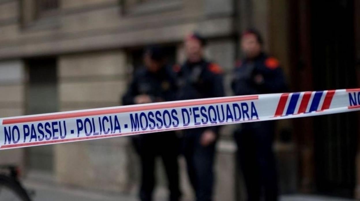 Un cordón de los Mossos d'Esquadra