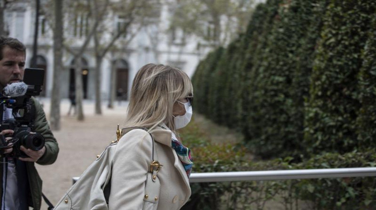 Ana María Cameno, conocida como La Reina de la Coca, a su llegada a los juzgados