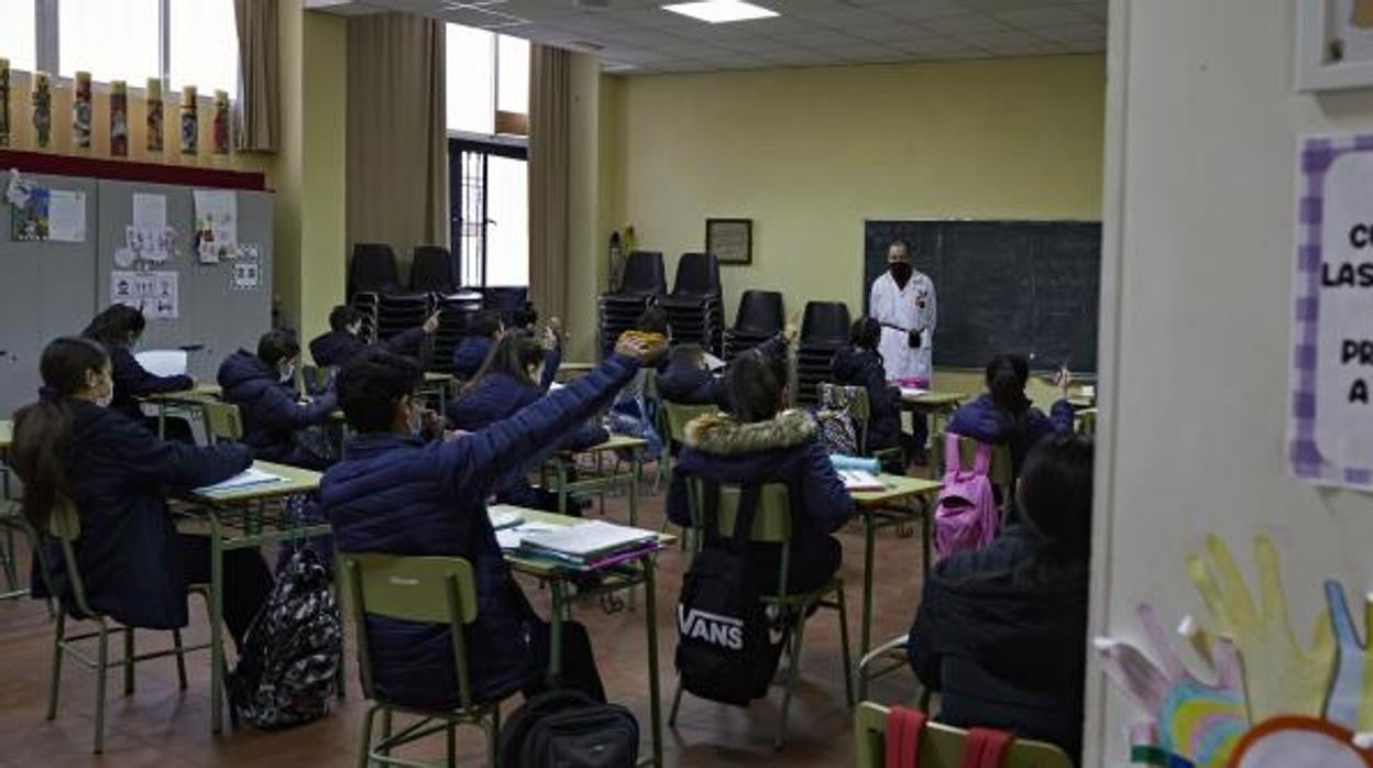 Alumnos de ESO, en una clase