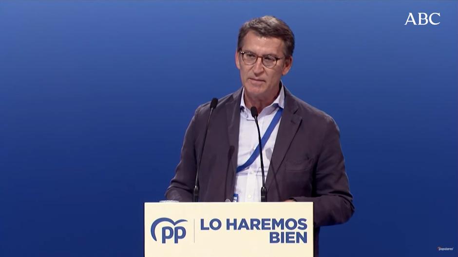 Vea el discurso íntegro de Alberto Núñez Feijóo en el Congreso del Partido Popular