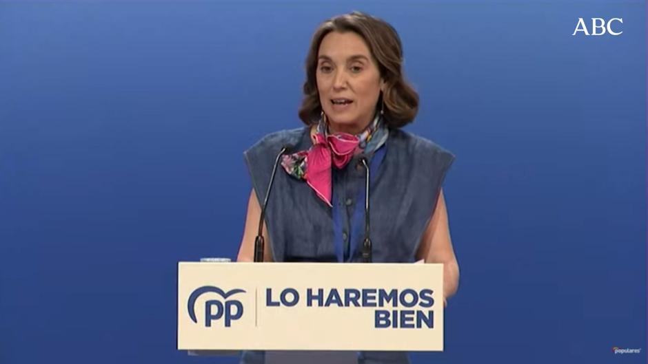 Vea el discurso íntegro de Cuca Gamarra en el Congreso del Partido Popular