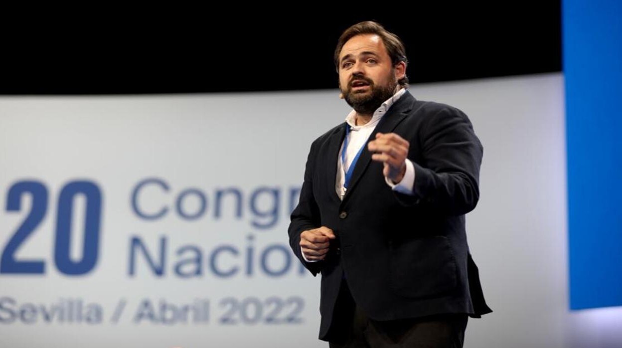 Paco Núñez, durante su intervención este viernes en el Congreso Nacional del PP