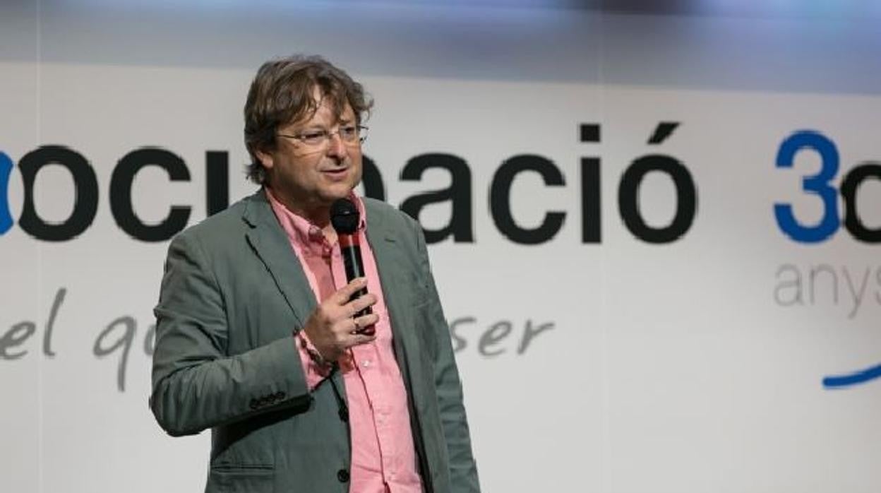 Albert Colomer durante una intervención de Autoocupación, en una imagen de archivo