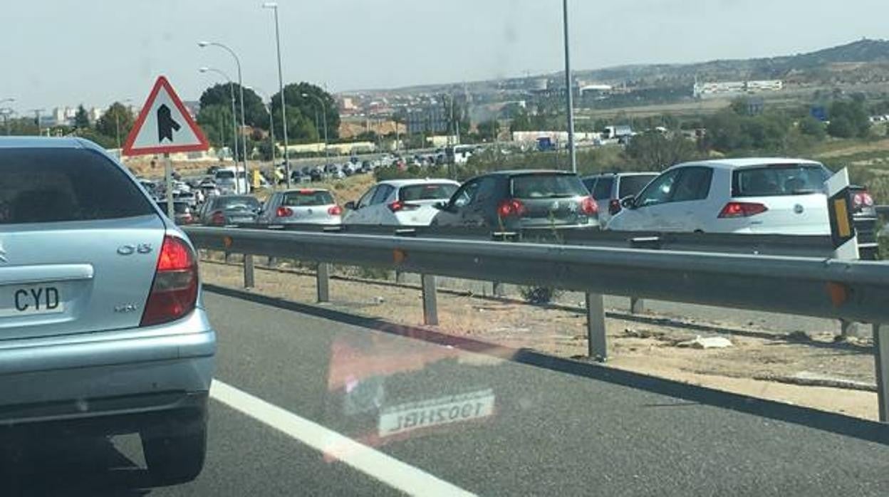 Atascos en la carretera del Polígono