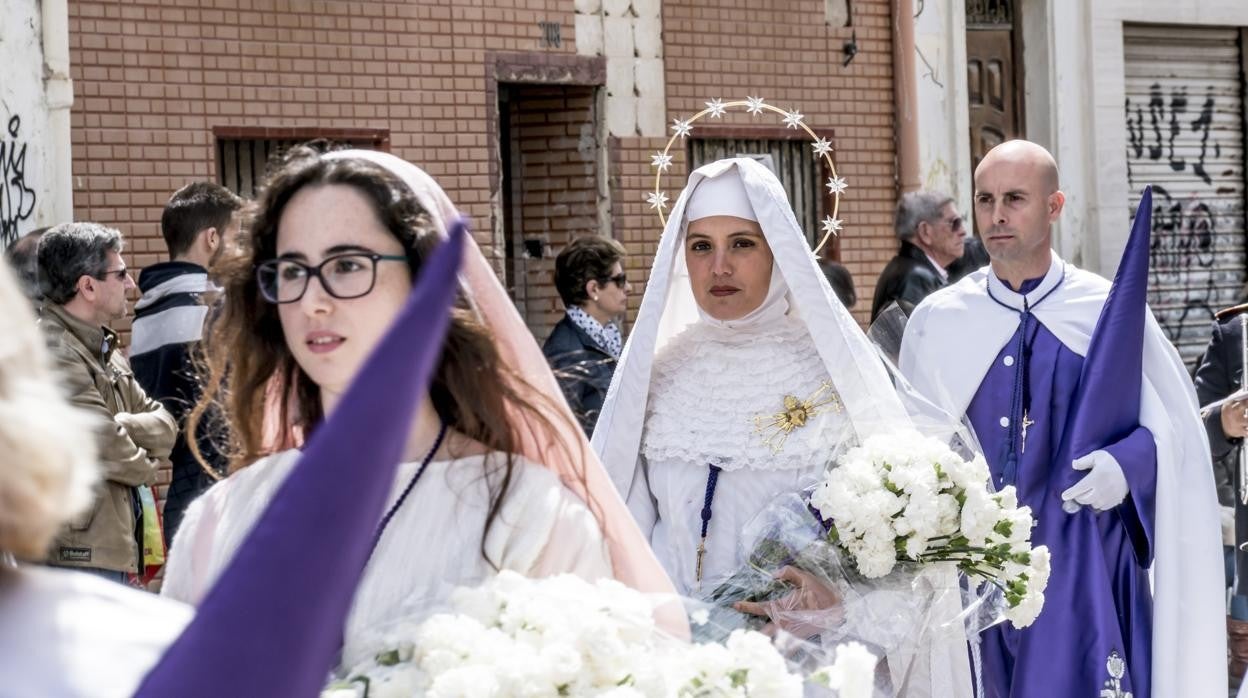 Una imagen de archivo de un acto de la Semana Santa Marinera de Valencia