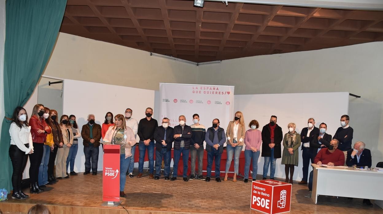 Momento de la proclamaci`on de elegidos en al asamblea local del PSOE de Talavera
