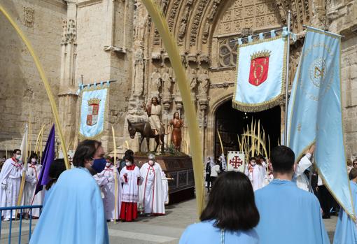 Procesión de las palmas en Palencia