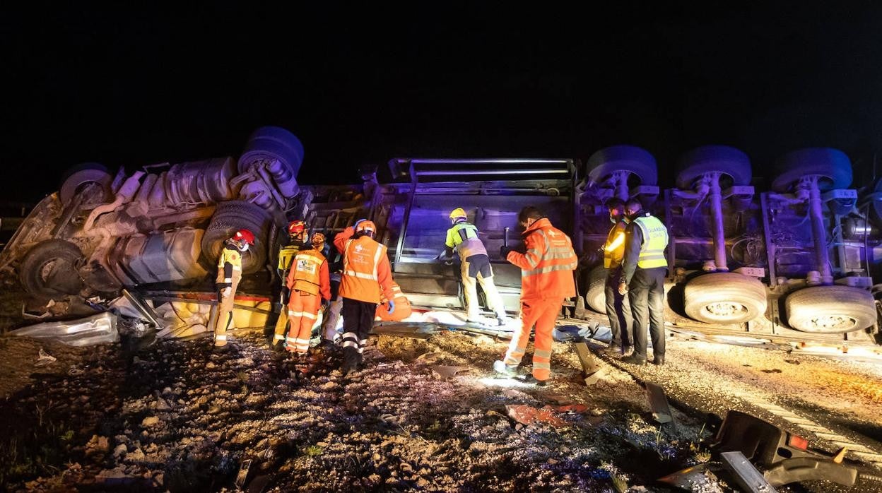 Un fallecido en un accidente a la A-62, en Fuentes de Oñoro (Salamanca)