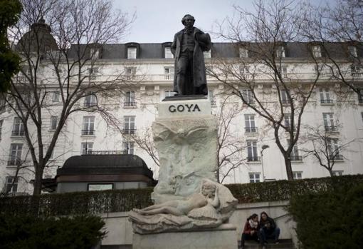 La escultura de Goya realizada por Benlliure