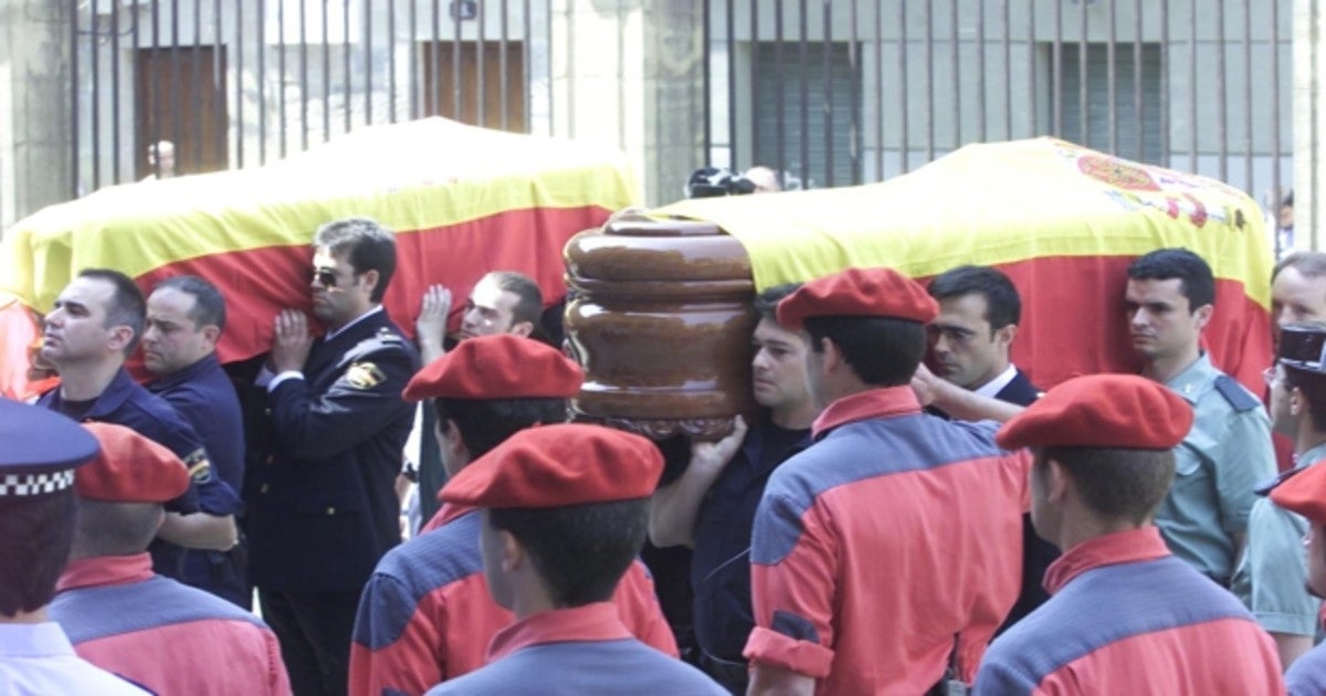 Funeral por los dos policías nacionales asesinatos por ETA en Sangüesa