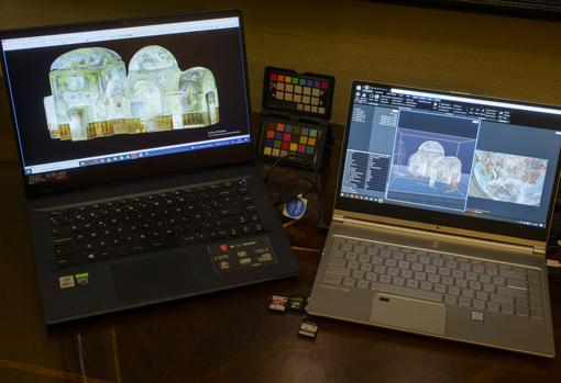 Los modelos tridimensionales generados a partir del análisis de los murales