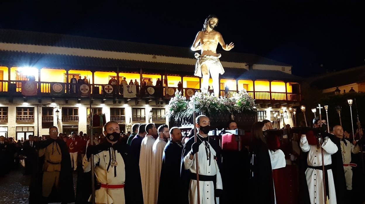 Procesión del Encuentro en la madrugada del Domingo de Resurrección