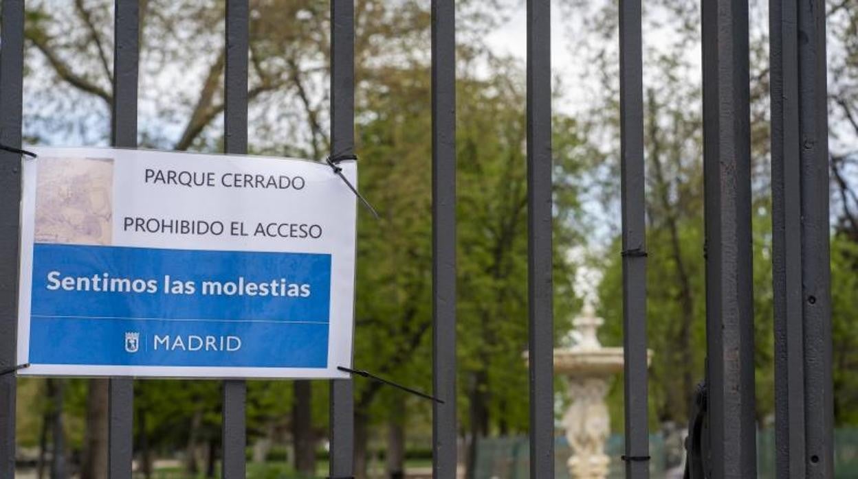 El parque del Retiro, cerrado por inclemencias metereológicas