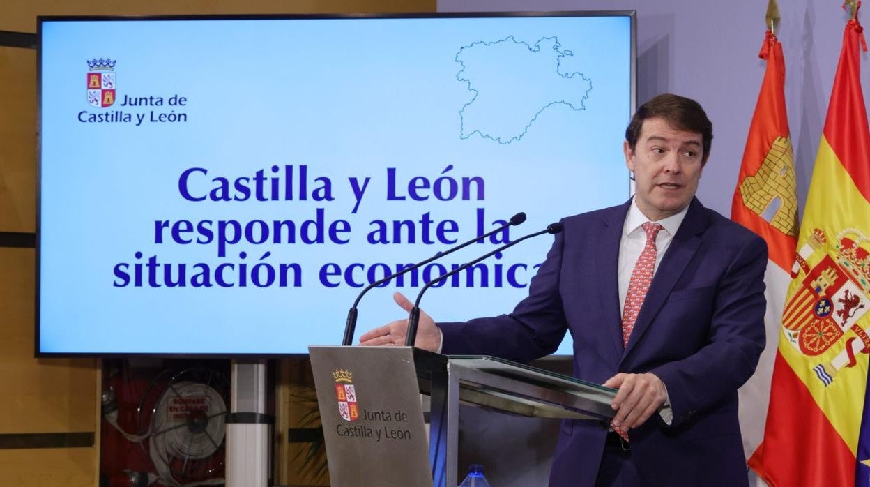 El presidente de la Junta, Alfonso Fernández Mañueco, presenta el plan anticrisis