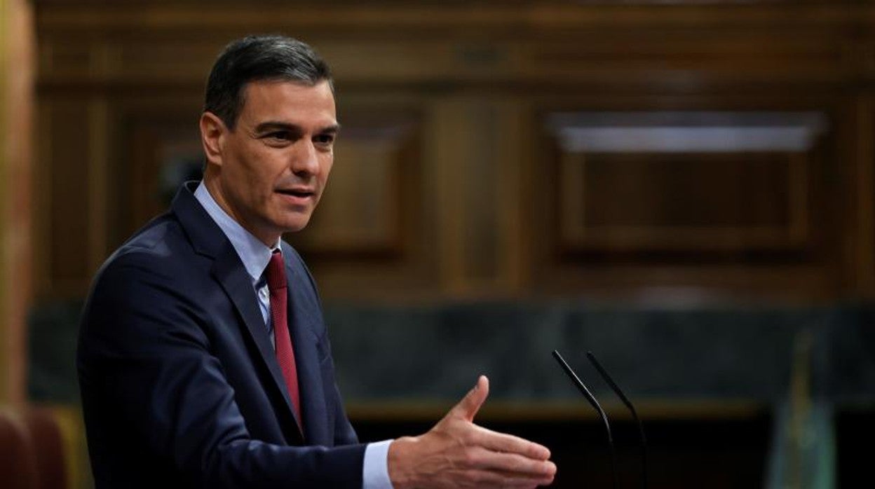 El presidente del Gobierno, Pedro Sánchez, comparece este miércoles en el Pleno del Congreso