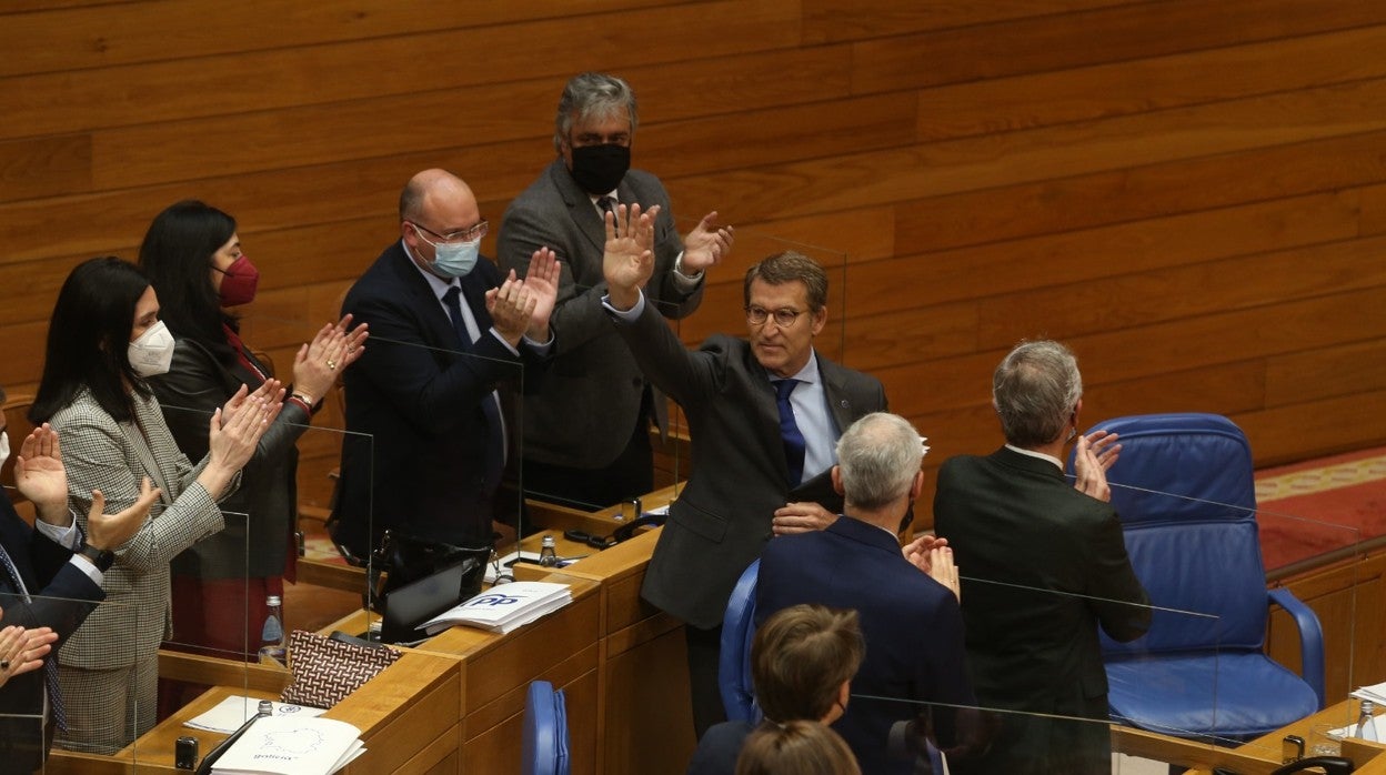 Feijóo este miércoles en su última sesión de control del Parlamento gallego