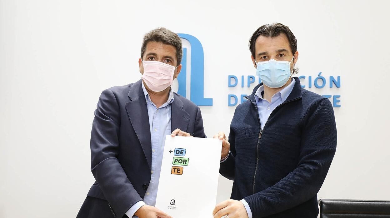 Carlos Mazón y Eduardo Dolón, en la Diputación de Alicante
