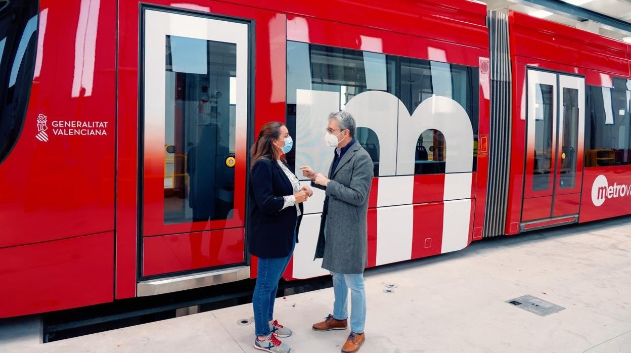 Imagen de los nuevos tranvías de la Línea 10 del Metro de Valencia