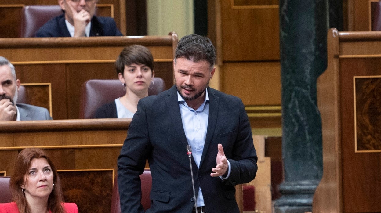 El portavoz de Esquerra Republicana (ERC) en el Congreso, Gabriel Rufián