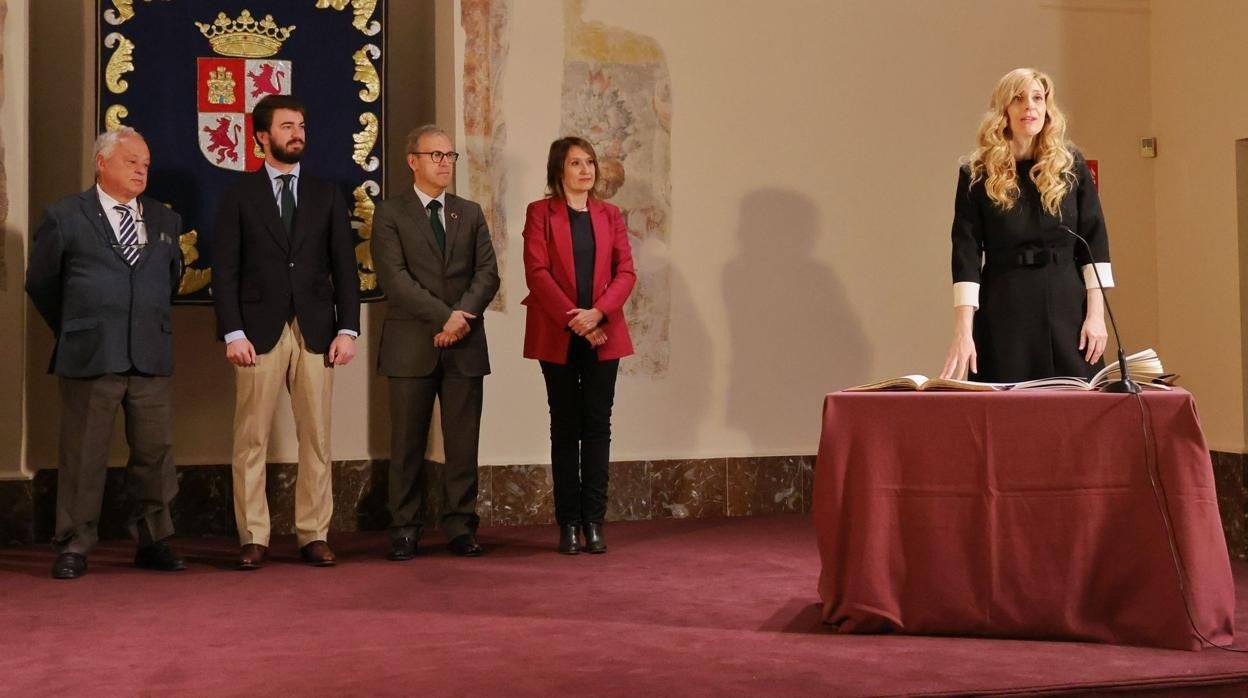 Mar Sancho, durante su toma de posesión como viceconsejera