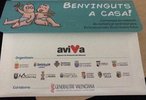 Carta enviada a los padres de recién nacidos para promover la «valencianización» de los apellidos