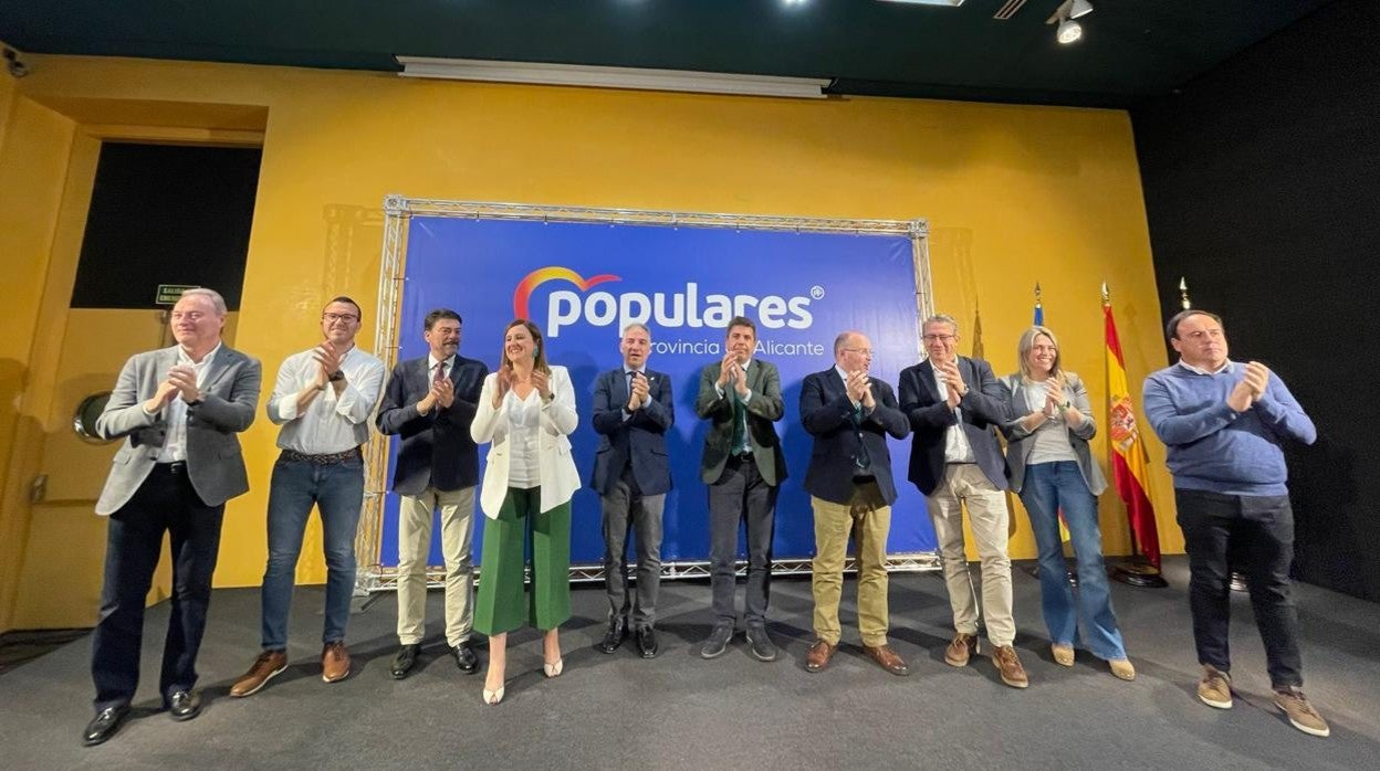 Carlos Mazón, en la reunión de los comités autonómico y provincial del PP celebrada en Alicante