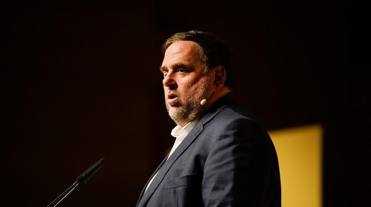 El líder de ERC, Oriol Junqueras, este sábado