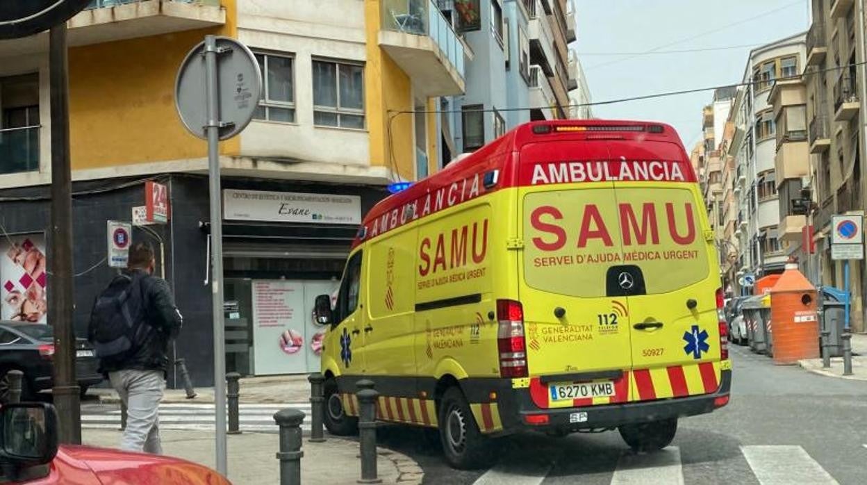 Una ambulancia del SAMU