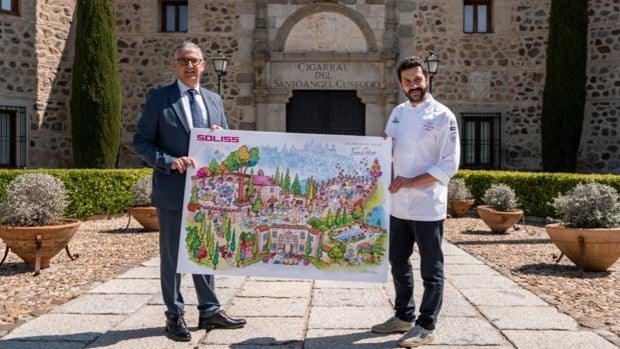 Soliss Seguros entrega su calendario al conocido chef Iván Cerdeño