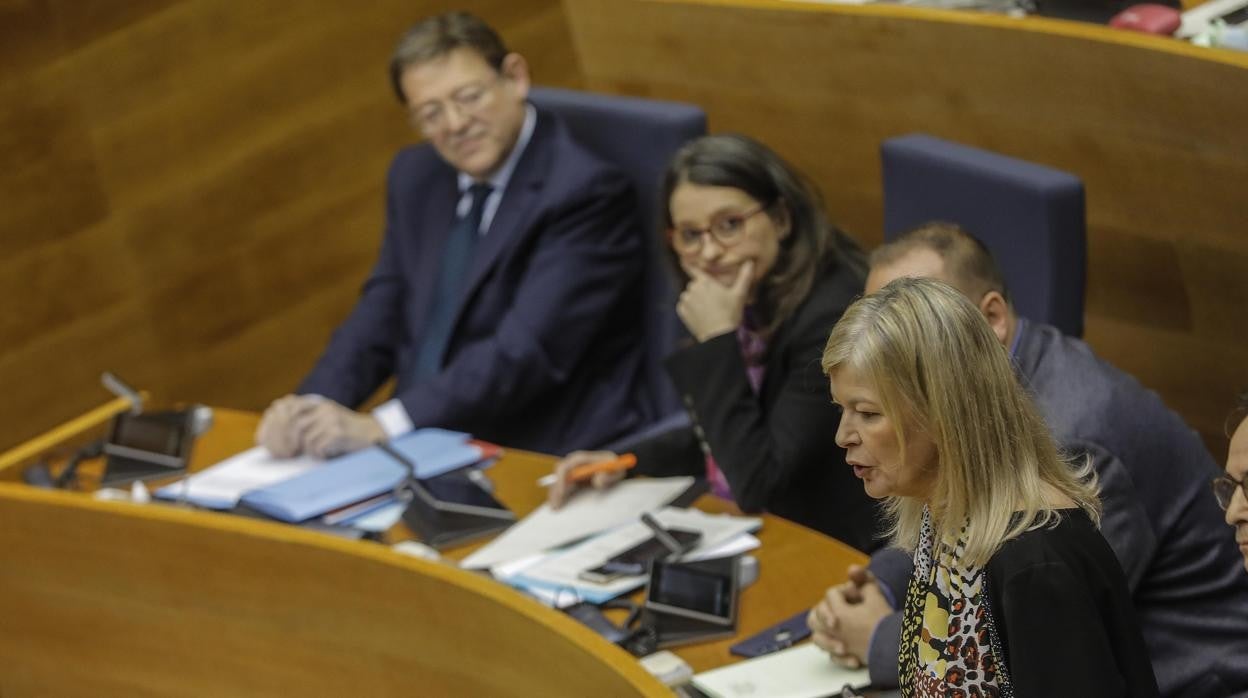 Imagen de archivo de la consellera de Justicia, Gabriela Bravo, en las Cortes Valencianas