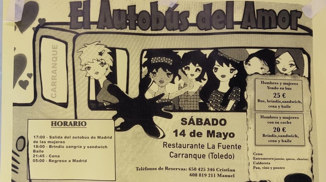 Cartel de el evento que iba a celebrarse este sábado