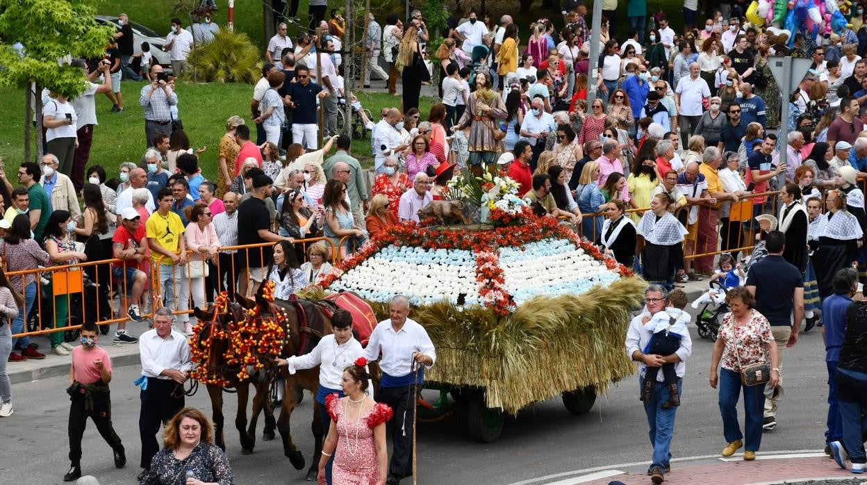 La imagen de San Isidro en el desfile