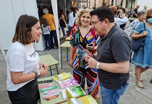 Teo García,en la feria