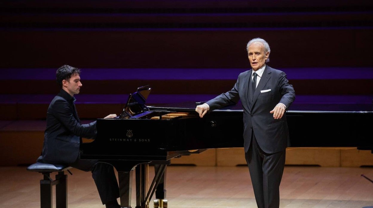 Josep Carreras, durante un recital en L'Auditori de Barcelona