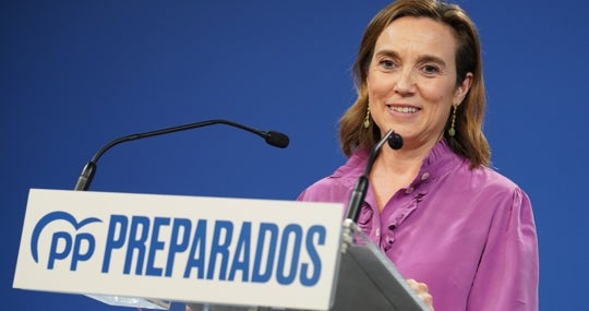 La secretaria general del PP, Cuca Gamarra