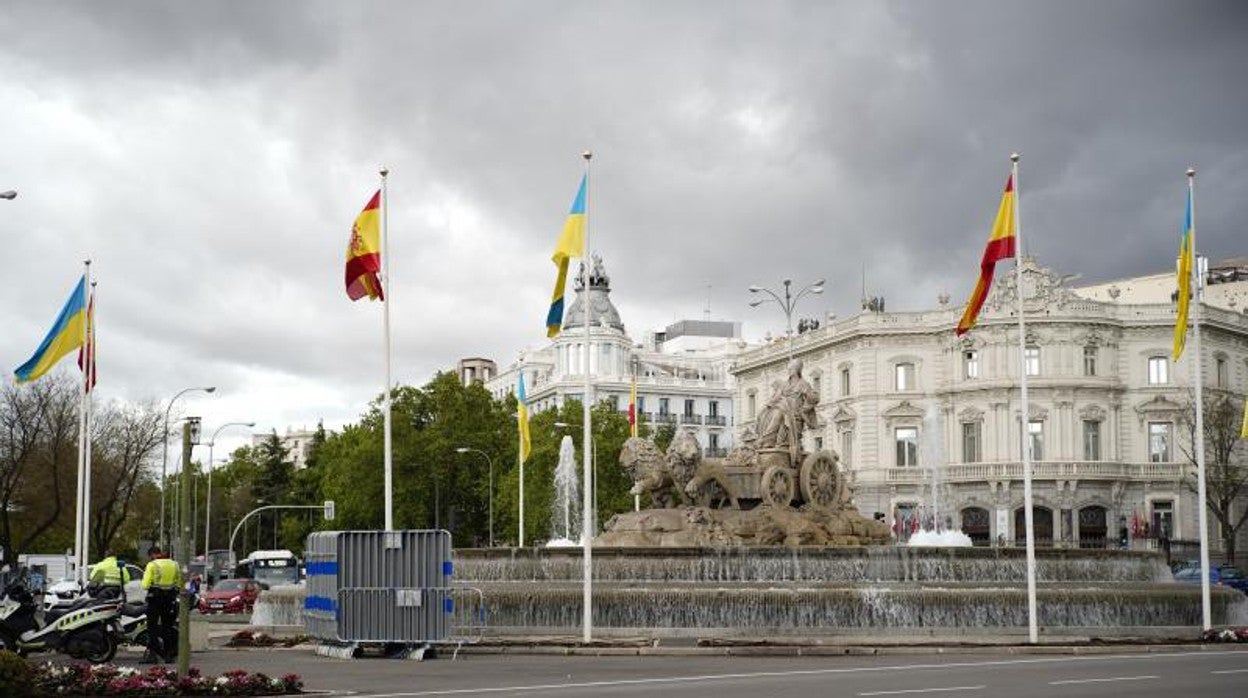 La fuente de Cibeles, sede de las celebraciones madridistas