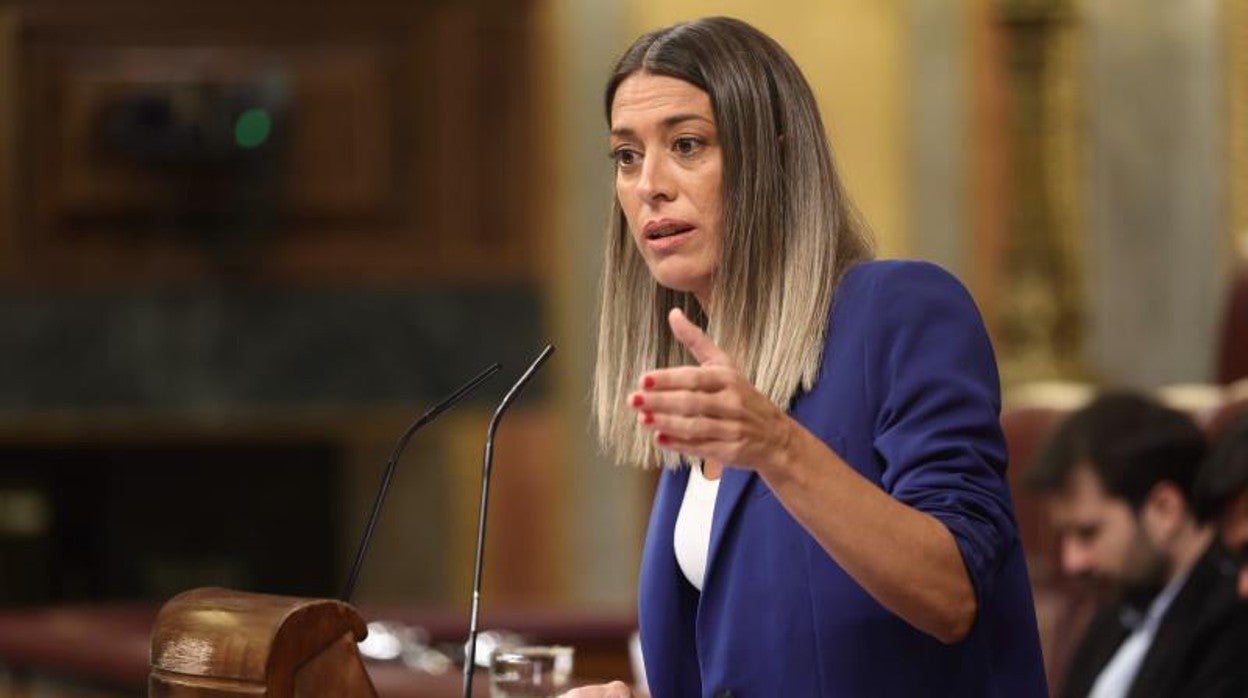 La portavoz de Junts en el Congreso, Míriam Nogueras, interviene en una sesión plenaria en el Congreso de los Diputados