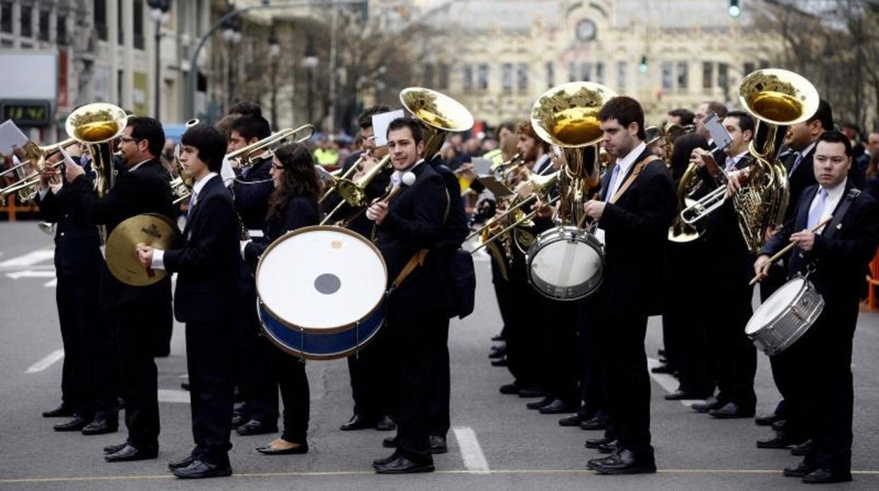 Banda de música en una imagen de archivo