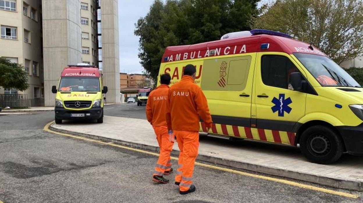 Imagen de archivo de una ambulancia del Samu