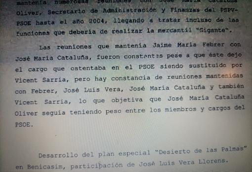 Detalle del sumario del caso Azud