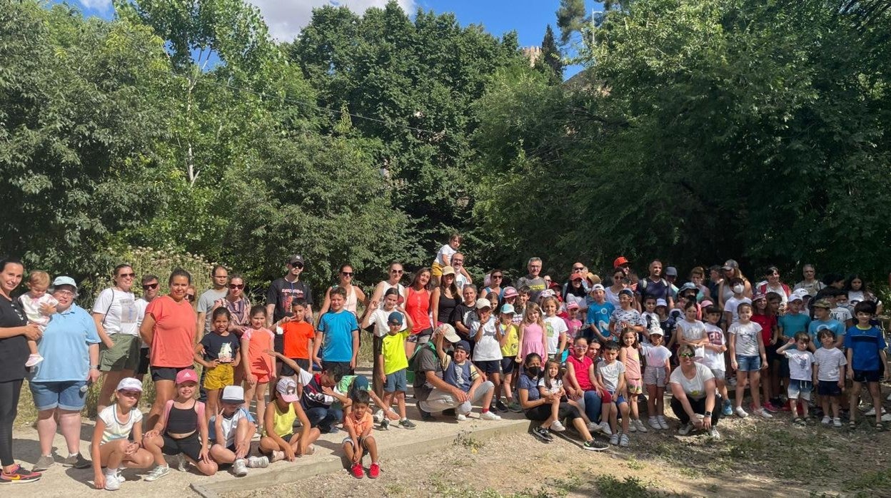 Algunos de los participantes en la yincana