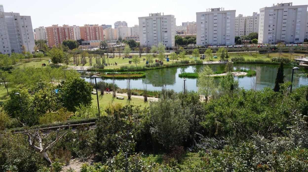 Parque La Marjal ubicado en la Playa de San Juan de Alicante