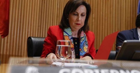La ministra de Defensa, Margarita Robles, en el Congreso (imagen de archivo)
