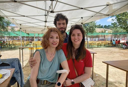 La familia Romero, María Ángeles Cortina, María y Juan José