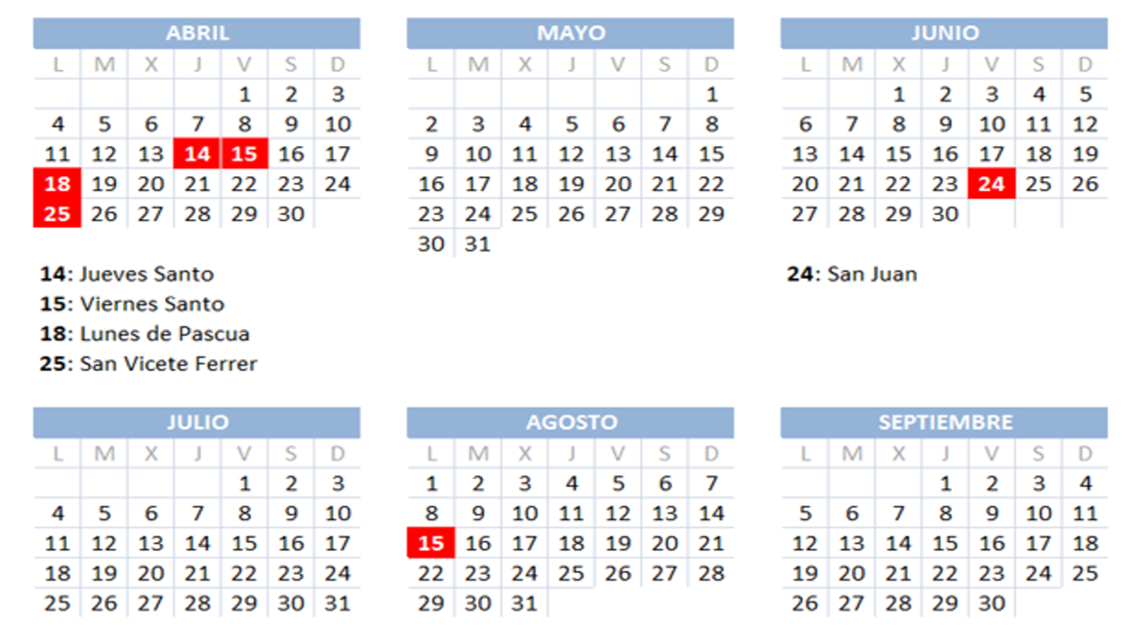 Calendario laboral 2022 en Valencia: dónde es festivo el 24 de junio por el día de San Juan