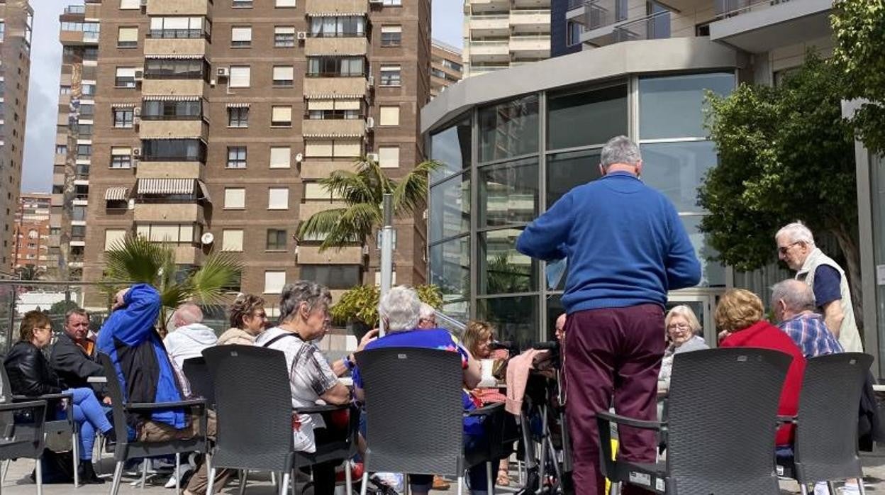 Imagen de archivo de una terraza de un hotel de Benidorm (Alicante)