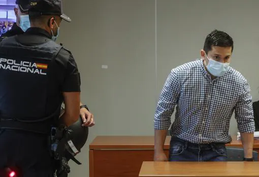 Imagen del acusado tomada este lunes durante el juicio