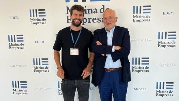 Gerard Piqué se reúne en Valencia con el presidente de Mercadona, Juan Roig, con la Copa Davis de transfondo