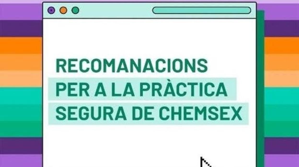 Imagen de la publicación del IVAJ en redes sociales sobre recomendaciones para practicar Chemsex